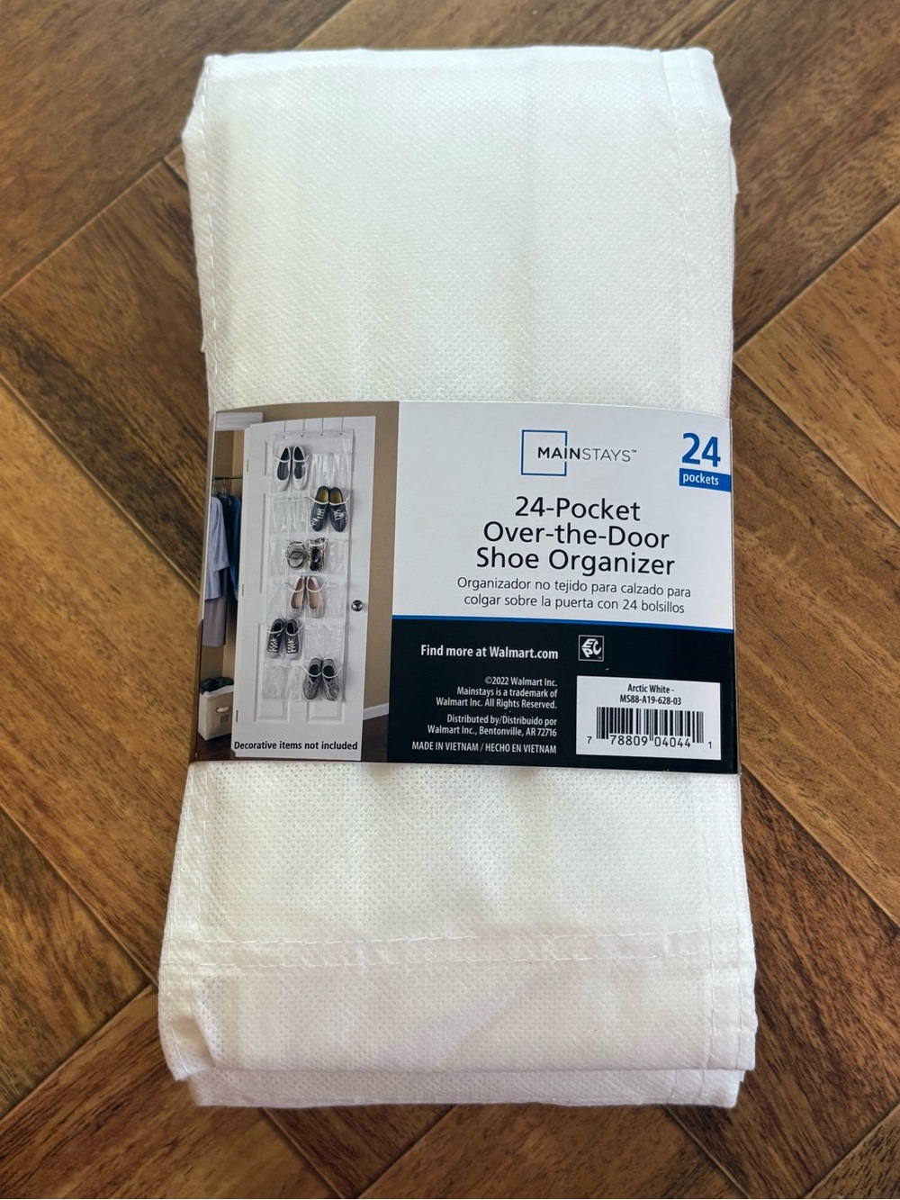 Mainstays White 24-Pocket Over-the-Door Organizer
